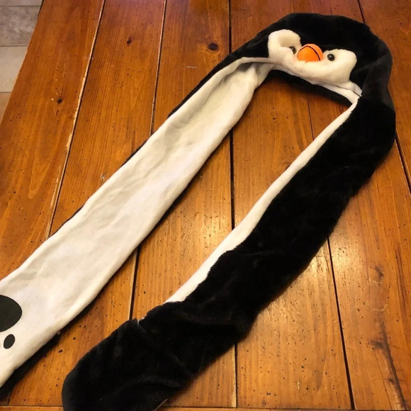 NWT Long Paws Penguin Hat and Scarf in one! - Picture 1 of 4